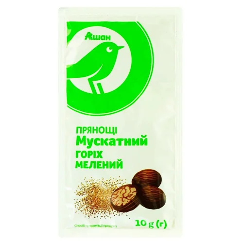 Мускатний горіх Auchan мелений 10г
