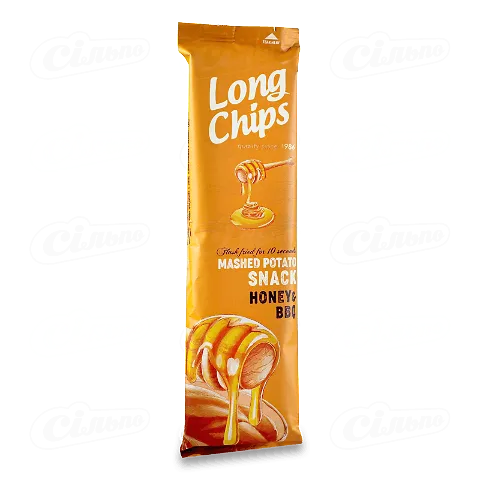 Закуска Long Chips з картопляним пюре аромат меду-барбекю, 75г