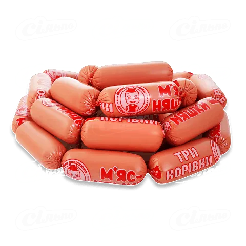 Сосиски «М'ясна Гільдія» «Три корівки» вищого сорту, кг
