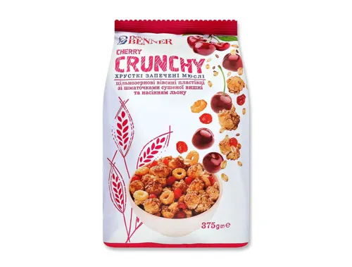 Кранчи Doctor Benner вишня, 375г