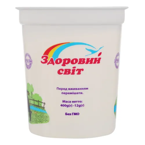 Сметана 21% Здоровий світ 400г