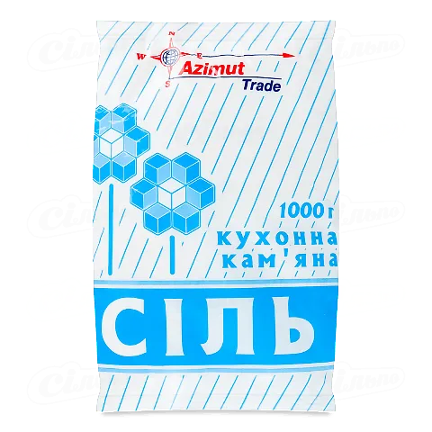Сіль Азимут Трейд кухонна кам'яна, 1кг