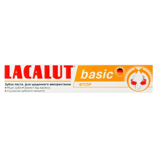 Зубна паста Lacalut Basic Фтор 75мл