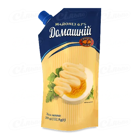 Майонез Чугуев Продукт Домашній 67% д/п зі штуцер, 300г