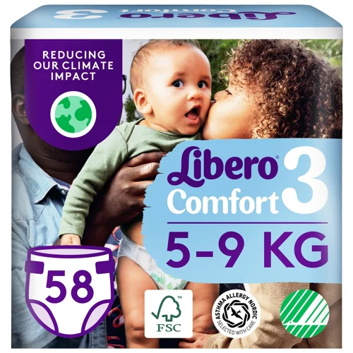 Підгузки Libero Comfort 3р 5-9кг 58шт
