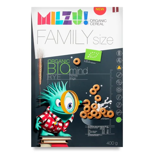 Кільця Milzu! житні з медом 400г