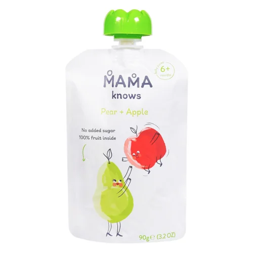 Пюре Mama knows груша-яблуко без цукру 90г