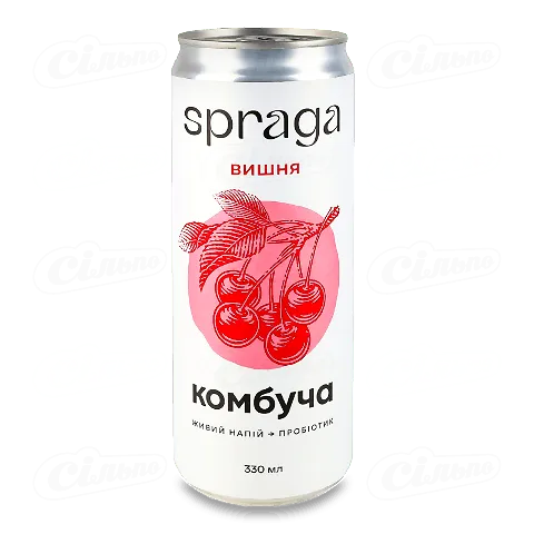 Напій Лавка традицій Spraga Комбуча вишня сл/газ, 330мл