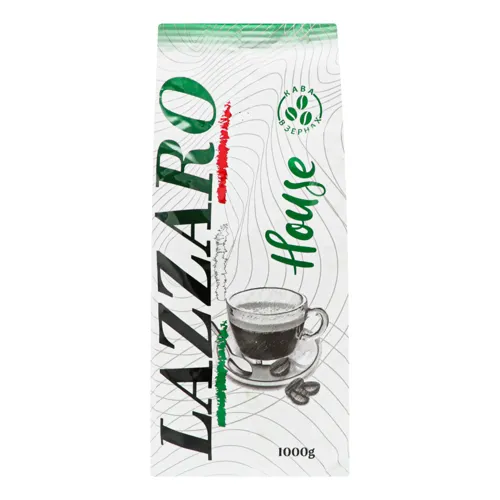 Кава натуральна смажена в зернах House Lazzaro м/у 1кг