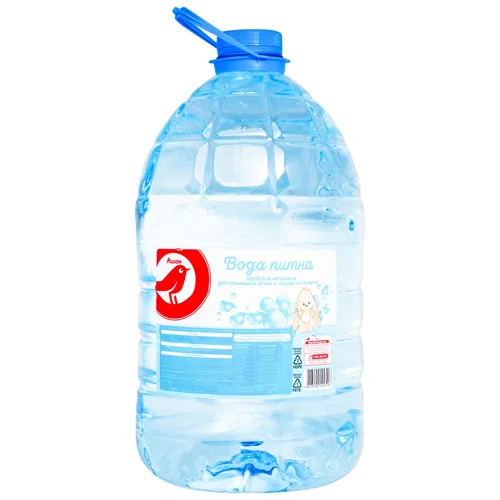 Вода питна Auchan дитяча негазована 6л
