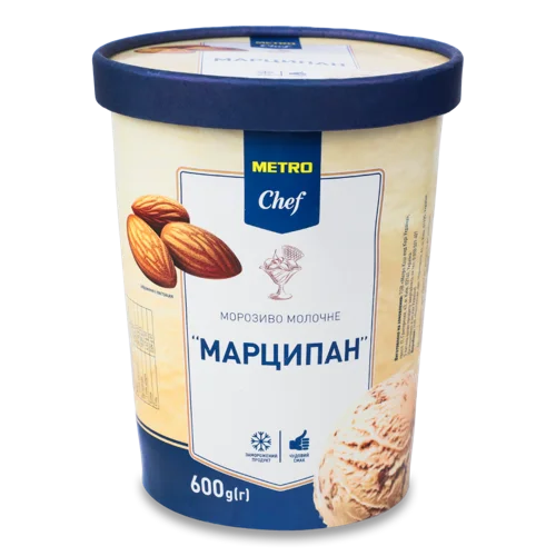 Морозиво Молочне Марципан Metro Chef, в/ґ, відро 600г