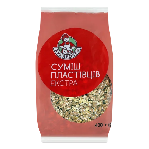 Суміш Пластівців З Злаками Екстра, 400Г, Кухарочка