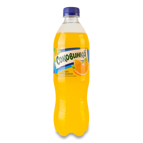 Напій Безалкогольний Соковмісний Сильногазований Апельсиновий, Пластикова Пляшка 500мл