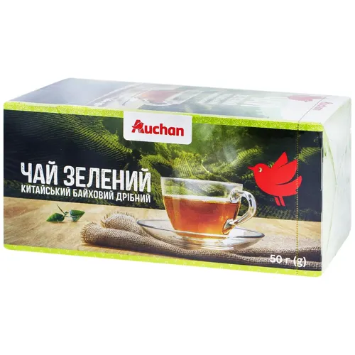 Чай зелений Ашан 2г*25шт