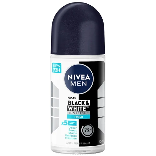 Антиперспірант кульковий Nivea Men Black&White Invisible Fresh 50мл