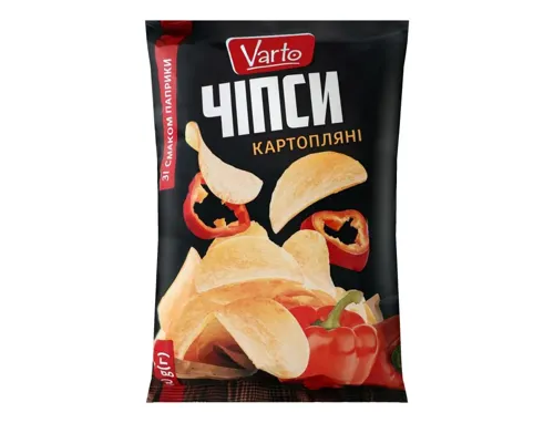 Чіпси Varto зі смаком паприки 110г