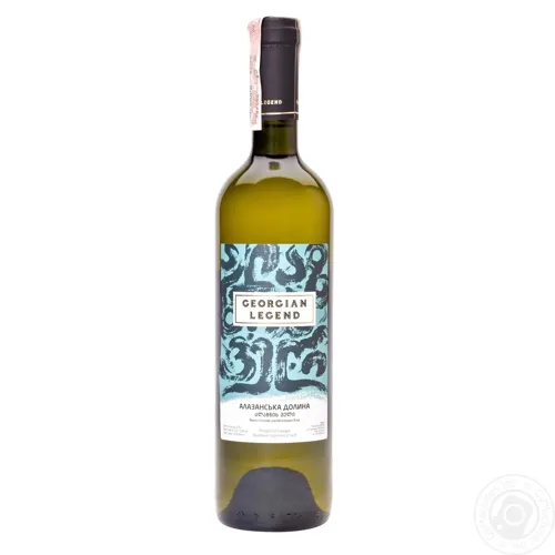 Вино Georgian Legend Алазанська долина біле напівсолодке 12% 0,75л