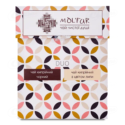 Набір чаю «Лавка традицій» Mol'far кипрійний чорний + цвіт липи 2X25X2г