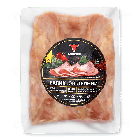 Балик фасований «Тульчин» «Ювілейний» варено-копчене вищого ґатунку, кг
