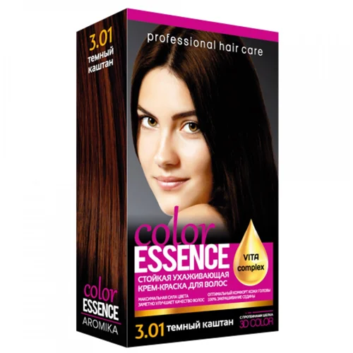 Фарба для волосся Аромат Color Essence 3.01 Темний каштан