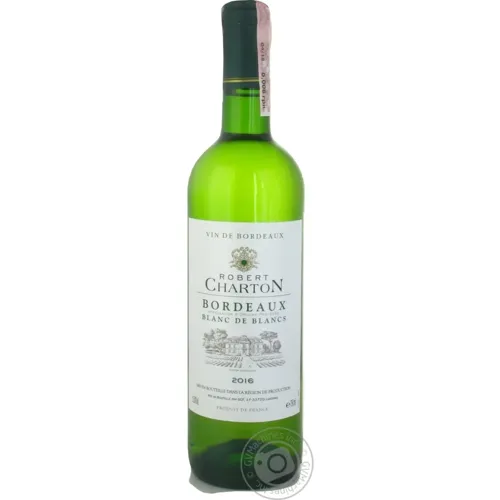 Вино Robert Charton Bordeaux Blanc de Blancs біле сухе 12% 0,75л