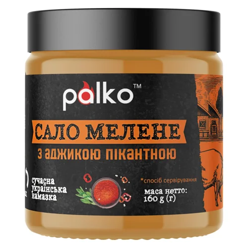 Сало Palko мелене з пікантною аджикою 160г