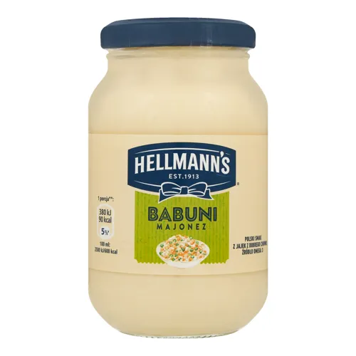 Майонез 65% Babuni Hellmann's скляна банка 225мл