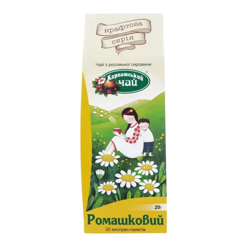 Чай трав'яний Ромашковий Карпатський чай к/у 20х1.5г