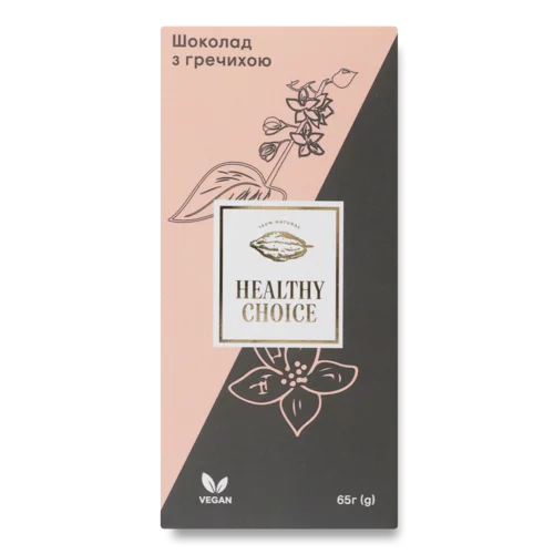 Шоколад З Гречихою Healthy Choice, к/у 65г