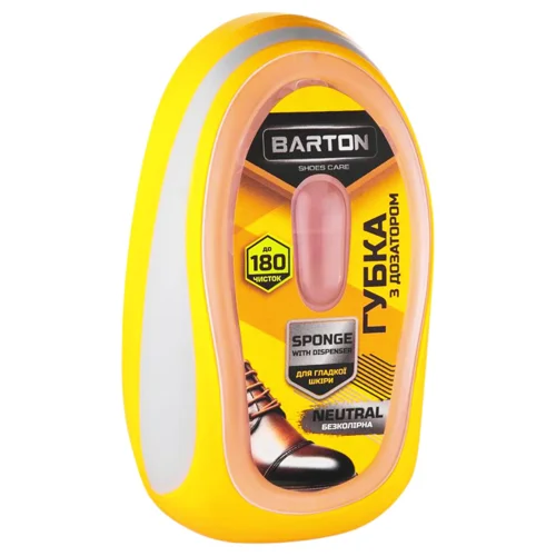 Губка для блиску Barton для гладкої шкіри з дозатором безколірна
