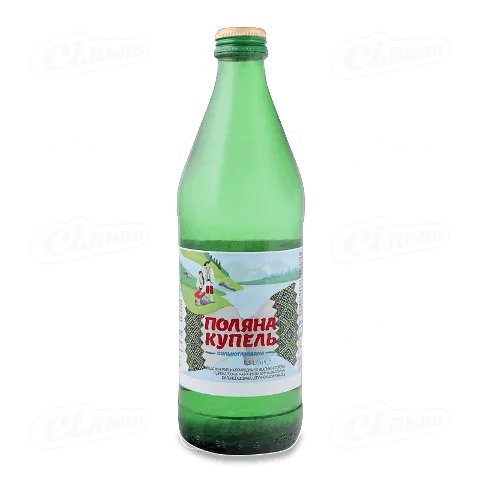 Вода мінеральна «Поляна Купель» лікувально-столова сильногазована, 0,5л