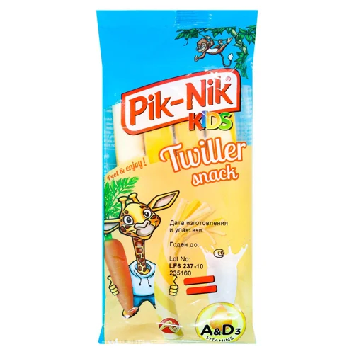 Палички сирні Pik-Nik Kids Twiller 40% 80г