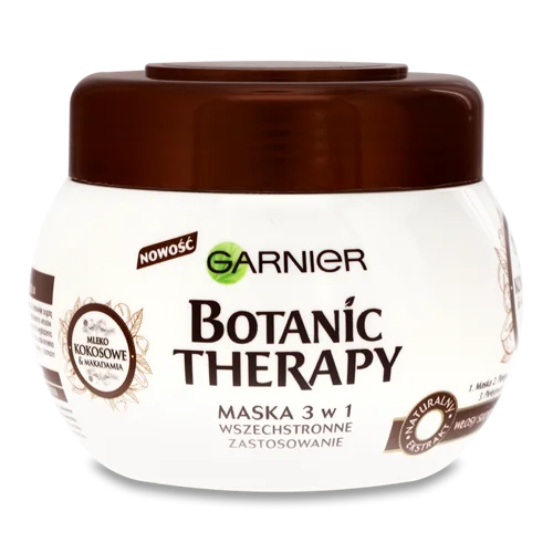 Маска для Волосся 3в1 Кокосове Молоко і Макадамія Botanic Therapy Garnier, 300мл