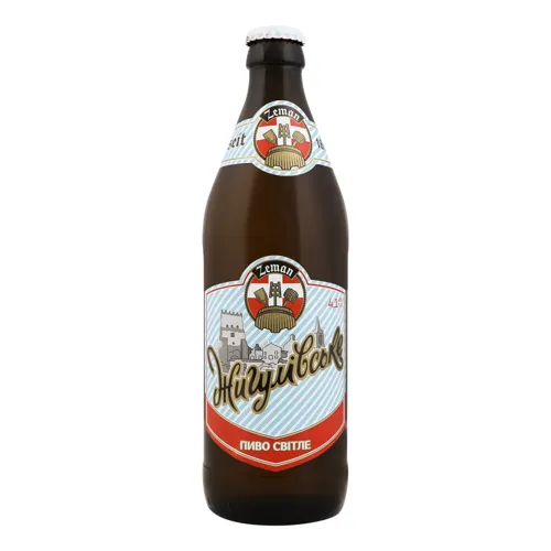 Пиво 0.5л 4.1% світле фільтроване пастеризоване Жигулівське Zeman пл