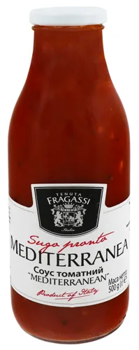 Соус томатний Mediterranean Tenuta Fragassi з пластикової пляшки 500г