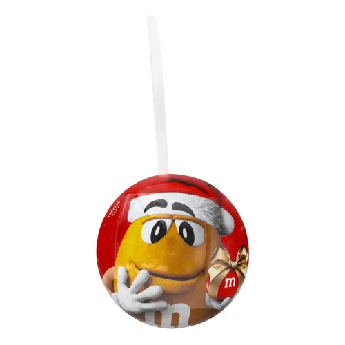 Драже з арахісом та молочним шоколадом, вкриті різнокольоровою цукровою глазур'ю Новорічна іграшка M&M’s п/у 45г