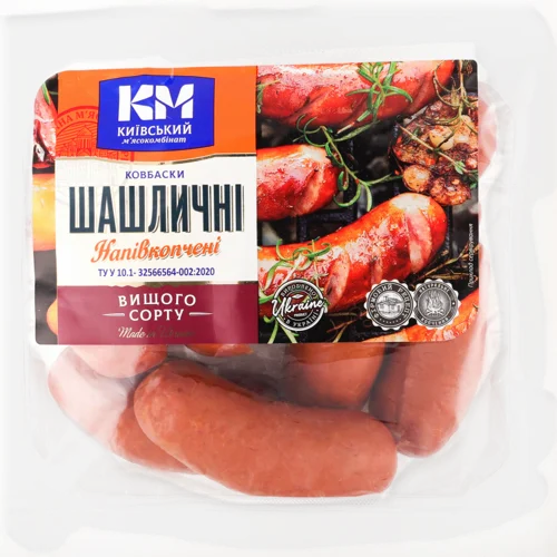 Ковбаски Напівкопчені Шашличні Київського М'ясокомбінату, н/к, 1 кг