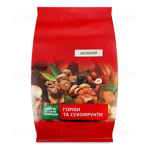 Суміш горіхів та сухофруктів Almond солодка, 200г