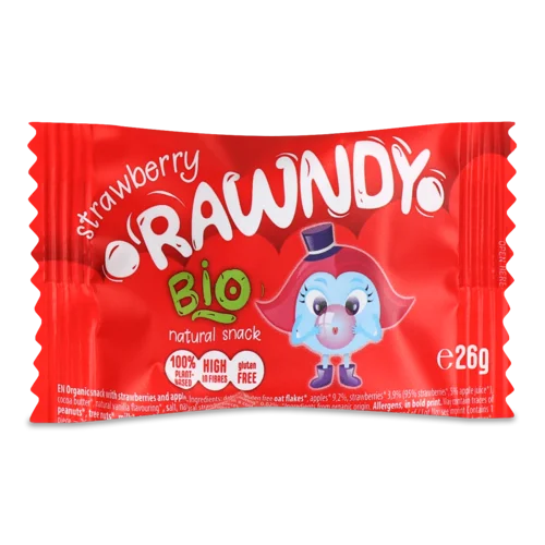 Печиво Rawndy З Полуницею, в/ґ, 200г