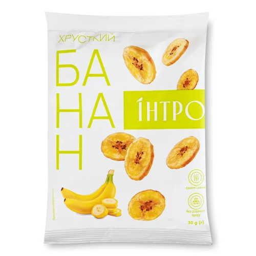 Слайси Інтро Хрусткий банан сушені 30г