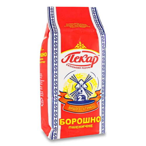 Борошно Пшеничне Вищого Ґатунку, м/у 2кг
