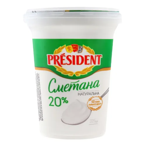 Сметана President 30% ст, 300г