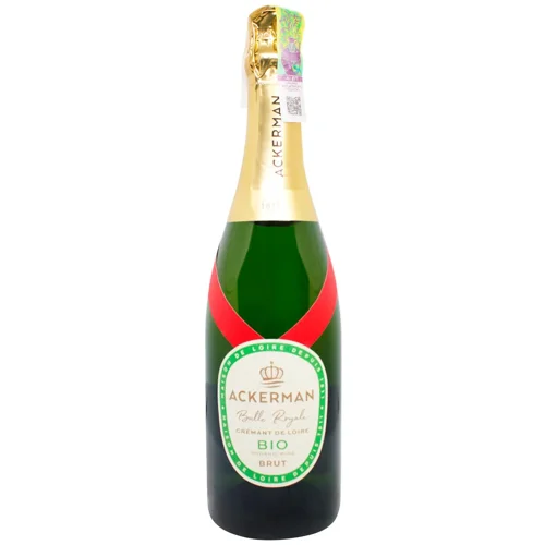 Вино ігристе Ackerman Bulle Royale Cremant de Loire Bio Brut біле брют 12% 0,75л