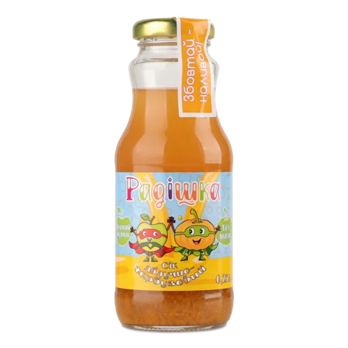 Сік Яблучно-Гарбузовий Прямого Віджиму Невосвітлений, п/пл 0.25л