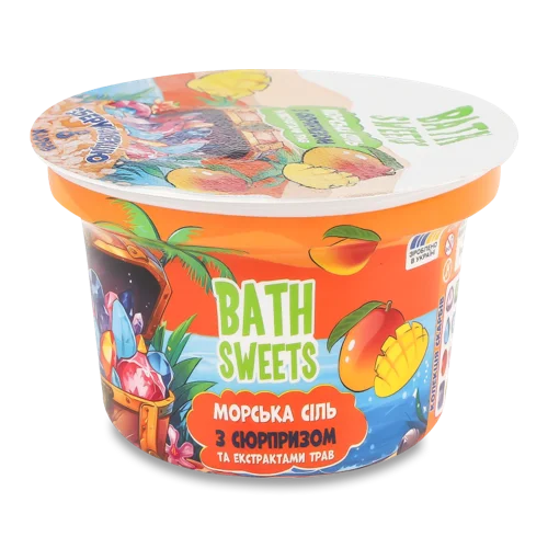 Морська Сіль для Ванн з Екстрактами Трав та Сюрпризом, Фруктовий Океан Bath Sweets 200г