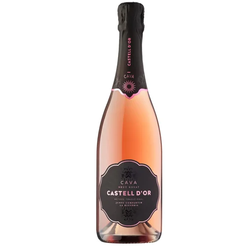 Вино ігристе Castell d’Or Cava Brut Rose рожеве брют 11,5% 0,75л