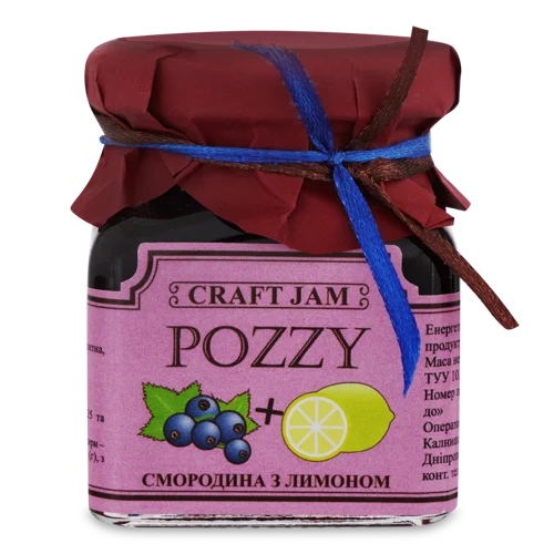 Джем Смородиновий З Лимоном Вищого Ґатунку, c/б 130г