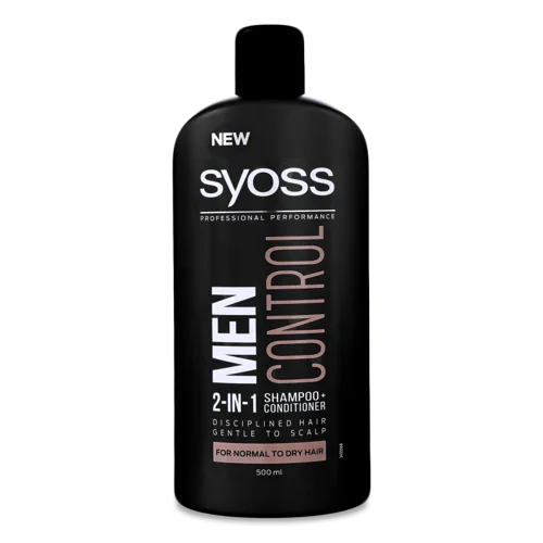 Шампунь Control Men Syoss, Вищий ґатунок, 500 мл