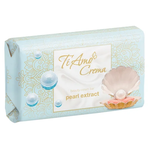 Мило тверде Ti Amo Crema з екстрактом перлин 125г