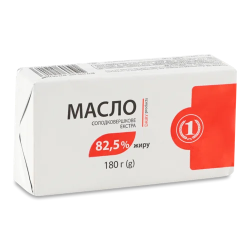 Масло Солодковершкове 82.5% Екстра ТМ '1', 180г